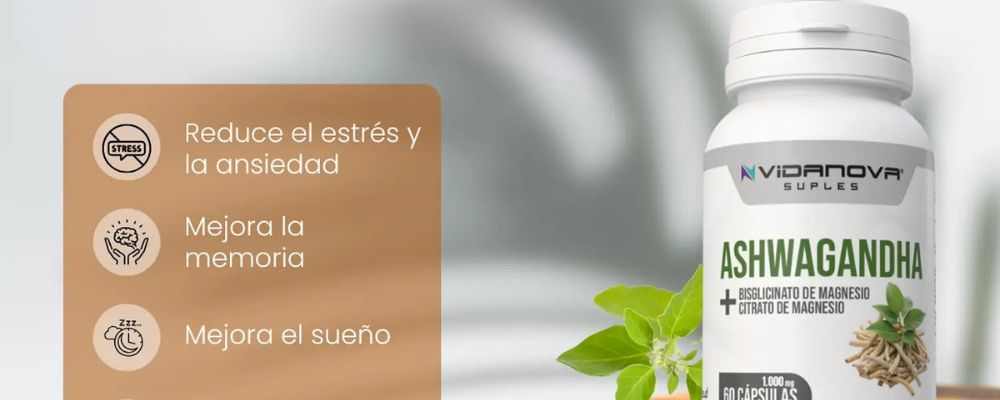 Ashwagandha suplemento natural antiestrés, energía y sueño reparador - VitalVibe