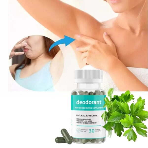Deodorant – Cápsulas Naturales para el Mal Olor Corporal | 60 cápsulas - Imagen 2