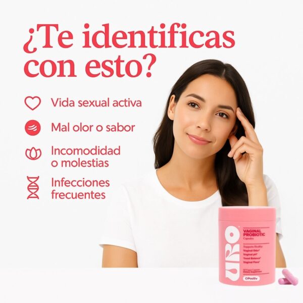 URO Probiótico Vaginal | Salud Íntima y Control de Olor para Mujeres Activas - Imagen 3
