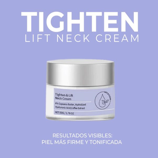 Crema Tighten Cuello y Escote 50ml | Reafirmante Antiflacidez con Péptidos y Retinol - Imagen 5