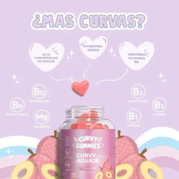 Curvy Gummies – Gomas Naturales para Curvas y Cuidado Hormonal | VitalVibe - Imagen 3