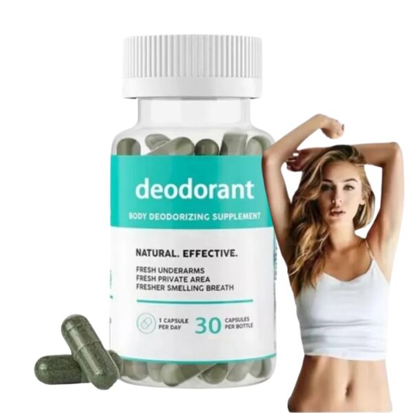 Deodorant – Cápsulas Naturales para el Mal Olor Corporal | 60 cápsulas - Imagen 3