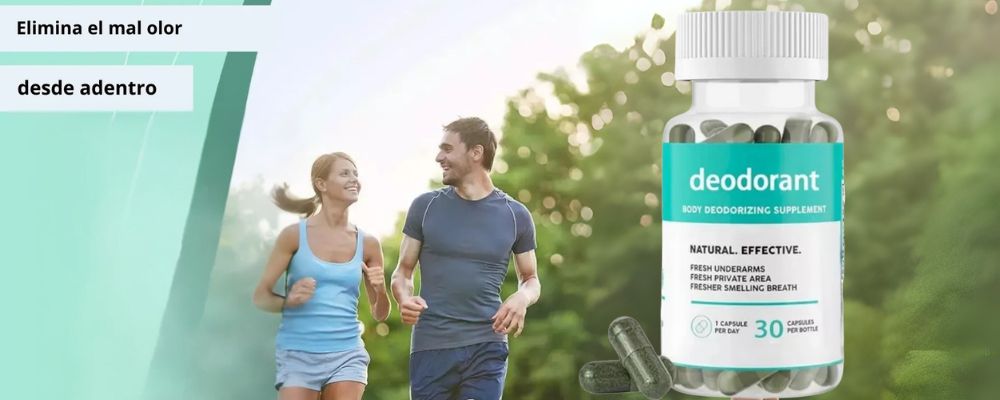 Cápsulas Deodorant VitalVibe para eliminar el mal olor corporal desde el interior