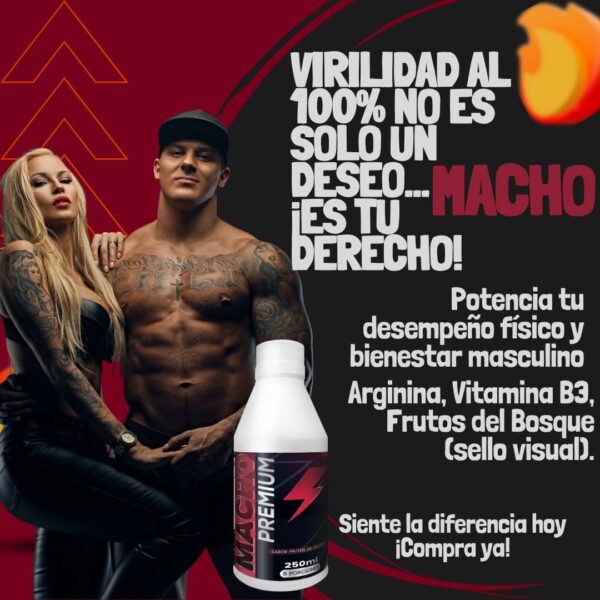 Macho Premium Potenciador Masculino | Energía, Libido y Vitalidad - Imagen 3