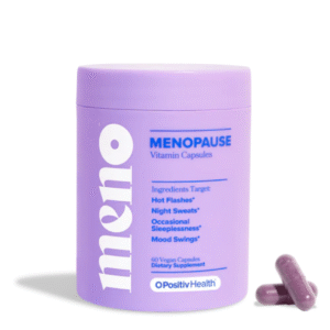 MENO Menopausia – Suplemento natural para el bienestar femenino con cápsulas vegetales en envase morado