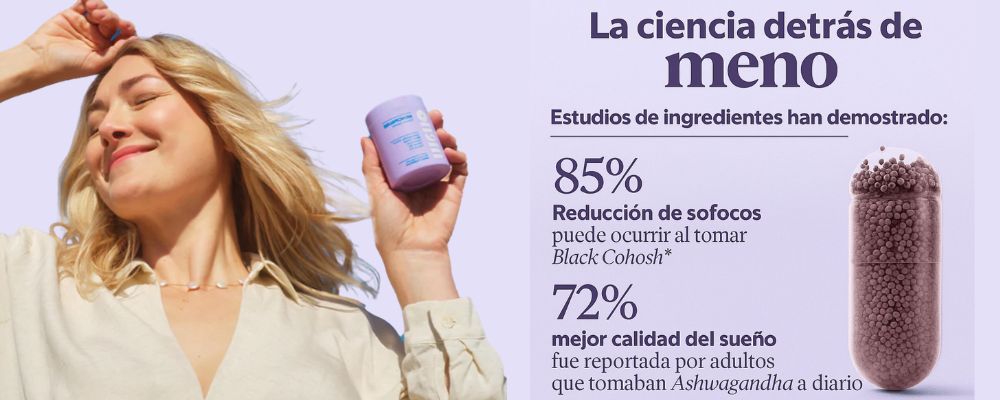MENO Menopausia suplemento natural sin hormonas para aliviar síntomas