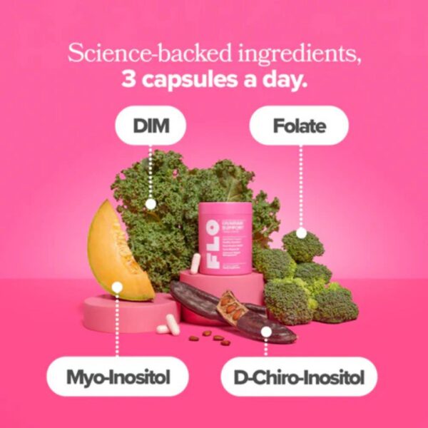 FLO Apoyo Ciclo – Suplemento Natural para Regular el Ciclo Hormonal Femenino - Imagen 2