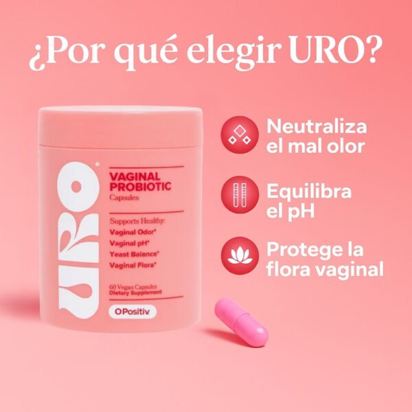 URO Probiótico Vaginal | Salud Íntima y Control de Olor para Mujeres Activas - Imagen 4