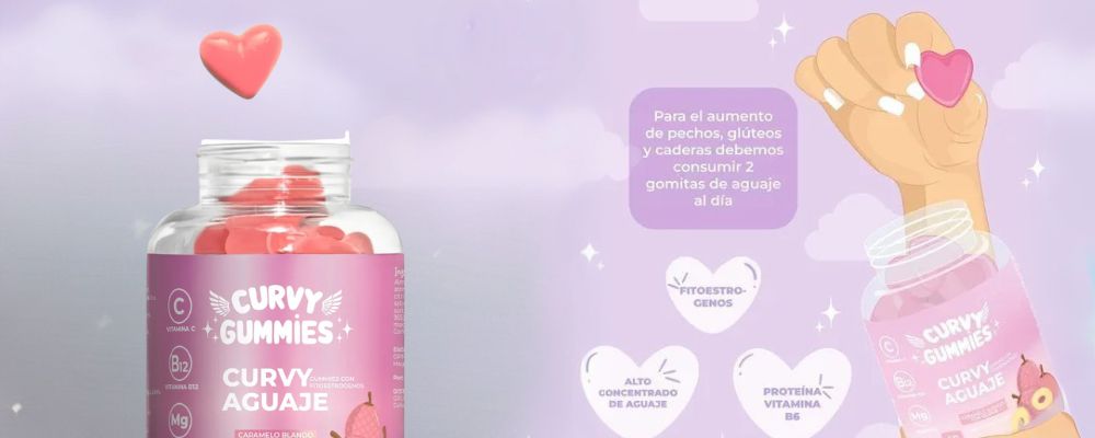 Curvy Gummies VitalVibe suplemento natural para curvas y equilibrio hormonal