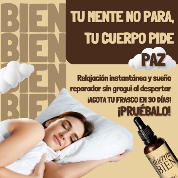 Gotas Duerme Bien 30ml | Suplemento Natural para Dormir Mejor - Imagen 2