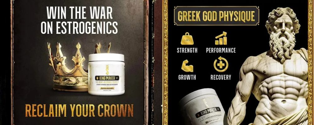 King Maker suplemento masculino para volumen muscular, testosterona y energía VitalVibe