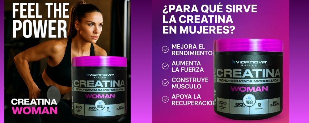 creatina mujer vidanova fuerza energia recuperacion femenina